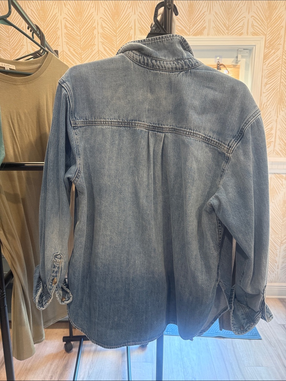Universal Thread Light Blue Denim Shacket - Picture 3 of 5